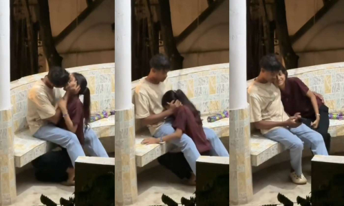 Lovers Outdoor Blowjob